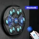 Настінна боксерська мішень на акумуляторі з підсвічуванням та bluetooth Боксерський тренажер з рукавичками Чорний з блакитним - зображення 9