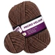 Candy-yarn Micro Velour, Коричневый №32, микровелюр 40г/100м, плюшевая пряжа для вязания игрушек, амигуруми, пледов - изображение 1