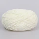 Candy-yarn Micro Velour, Молочный №02, микровелюр 40г/100м, плюшевая пряжа для вязания игрушек, амигуруми, пледов - изображение 3