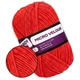 Candy-yarn Micro Velour, Красный №10, микровелюр 40г/100м, плюшевая пряжа для вязания игрушек, амигуруми, пледов - изображение 1