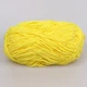 Candy-yarn Micro Velour, Желтый №28, микровелюр 40г/100м, плюшевая пряжа для вязания игрушек, амигуруми, пледов - изображение 3