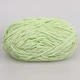 Candy-yarn Micro Velour, Оливковый №20, микровелюр 40г/100м, плюшевая пряжа для вязания игрушек, амигуруми, пледов - изображение 3