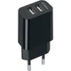 Мережевий зарядний пристрій Gelius Simple GP-HC059 2USB 2.4A, Black - зображення 1