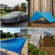 Тент тарпаулиновый Polax 5 × 6 м, 110 г/м², с люверсами, двусторонняя ламинация (70-122) - изображение 7