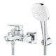 Змішувач для ванни GROHE CUBEO 1018140000, хром, настінний - изображение 2