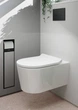 Підвісний унітаз HANSGROHE ELU PURE, білий/глянсовий, напівкругла - зображення 9
