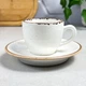 Набор чашка для кофе с блюдцем фарфоровый Beige 80 мл 212109/B Porland Seasons - изображение 1
