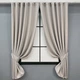 Комплект коротких штор VR-Textil Блэкаут двусторонний Eclipsе № 1818ш Пепельный 130х170 см 2 шт (35-0438) - изображение 1