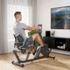 Горизонтальный велотренажер Hop-Sport HS-4500L Arkil черно-золотистый - изображение 11