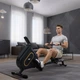 Гребной тренажер Hop-Sport HS-085R Bazel магнитный черно-золотистый - изображение 10