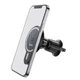 Автотримач для телефона з БЗП HOCO CA85 Ultra-fast magnetic wireless charging car holder Black (6931474745484) - изображение 3