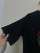 Женское платье-футболка макси Цветочный кот Modna KAZKA MKSH2457/1 - 42/44, Чорний - изображение 4