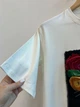 Женское платье-футболка миди Цветочный кот Modna KAZKA MKSH2668/1 - 46/48, Айворі - изображение 5