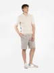 Поло чоловіче бежеве трикотажне Arber Polo knit Zipper MSS N-A XL зріст 5 бежевий (M09.51.60.622) - зображення 2