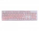 Клавіатура Gembird KB-UML3-01-W-UA, 3-х кольорове підсвічування клавіш, USB, White (KB-UML3-01-W-UA) - изображение 1