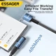 Кутовий Кабель для заряджання та передачі даних Essager 7A, 90° Degree Blue, 100W, USB Type-A to USB Type-C, 1 м - зображення 6