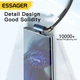 Кутовий Кабель для заряджання та передачі даних Essager 7A, 90° Degree Blue, 100W, USB Type-A to USB Type-C, 1 м - зображення 7