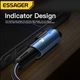 Кутовий Кабель для заряджання та передачі даних Essager 7A, 90° Degree Blue, 100W, USB Type-A to USB Type-C, 1 м - зображення 8