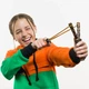 Класична Дерев'яна Рогатка з подвійною гумкою + 50 кульок для спорту, стрільби, риболовлі - зображення 7