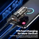 Автомобильное зарядное устройство Toocki TQ-CC25A 60W / Fast Car Charger + кабель USB-C - USB-C - изображение 5