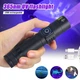 Ультрафиолетовый фонарик "Vastfire" 365нм 5W с чёрным фильтром / Кабелем Type-C / UV LED - изображение 4