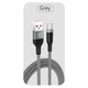 Кабель для заряджання та передачі даних "NNBILI" (GL8) Grey / 6A/ USB Type-A to USB Type-C / 8 метрів - зображення 8