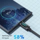 Кабель для заряджання та передачі даних Essager(ES-X28) 100W PD / 5A Display Fast Charging Cable / Type-C - Type-C / 2м / Чорний - зображення 6