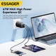 Сетевое зарядное устройство Essager 67W Black GaN PD QC3.0 / USB + 2 Type C/ быстрая зарядка / (G671A2CU1) - изображение 7