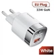 Сетевое зарядное устройство Essager 33W GaN (ES-CD45W) / Display / Type-C + USB A / White - изображение 3