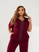 Женский костюм повседневный бордовый 48-50 р2322А.480 - изображение 3