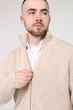 Кофта на молнии мужская XL цвет бежевый YUKI ЦБ-00283943 - изображение 3