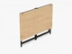 Стол трансформер раскладной Слай Ferrum-decor 75x100x60 Черный металл ДСП Дуб Кремона Торро 16 мм (SLY1107) - изображение 3