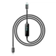 Кабель USB YOKI MONITOR YK-CAMO924L2 Series Type-C to Type-C 240W (48V/5A) 2m с LED-дисплеем для зарядки и передачи данных до 480Mbps Black - изображение 4