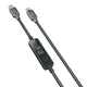 Кабель USB YOKI MONITOR YK-CAMO924L2 Series Type-C to Type-C 240W (48V/5A) 2m с LED-дисплеем для зарядки и передачи данных до 480Mbps Black - изображение 7