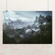 Постер Скайрим, горная панорама, Skyrim, The Elder Scrolls V, TES, плакат для геймера, A3 28×42 см (id0945) - изображение 1