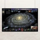 Постер Млечный Путь, схема нашей галактики, Milky Way, космос, астрономия, A1 60×92 см (id5065) - изображение 1