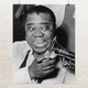 Постер Луи Армстронг с трубой, Louis Armstrong, jazz, джаз, постер музыканта, A3 38×30 см (id1739) - изображение 1
