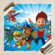 Постер Щенячий патруль, Paw Patrol, декор в детскую комнату, мультфильм, A3 24×42 см (id3820) - изображение 4