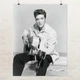 Постер Элвис Пресли с акустической гитарой, Elvis Presley, король рок-н-ролла, A2 60×45 см (id1746) - изображение 1