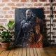 Интерьерная картина Ведьмак Геральт с трофеями, Witcher, Geralt, декор в комнату геймера, 42×30 см (id3758) - изображение 1