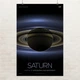 Постер Сатурн, Saturn, NASA, НАСА, космос, астрономия, A3 42×27 см (id7134) - изображение 1