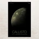 Постер Каллисто, спутник Юпитера, Callisto, NASA, НАСА, космос, астрономия, A3 42×27 см (id7088) - изображение 1