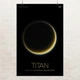 Постер Титан, Titan, NASA, НАСА, космос, астрономия, A3 42×27 см (id7144) - изображение 1