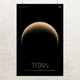 Постер Титан, Titan, NASA, НАСА, космос, астрономия, A3 42×27 см (id7146) - изображение 1
