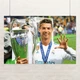 Постер Футболист Криштиану Роналду с Кубком, Cristiano Ronaldo, спортивный плакат, A1 60×90 см (id6782) - изображение 1