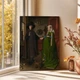 Інтер'єрна картина Портрет подружжя Арнольфіні, Ян ван Ейк, Jan van Eyck, Arnolfini Portrait, 41×30 см (id6982) - зображення 1