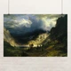 Постер Альберт Бірштадт, Шторм у Скелястих горах, Albert Bierstadt, репродукція картини, A1 60×90 см (id7006) - зображення 1