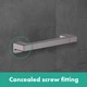 Поручень-ручка HANSGROHE AddStoris 41744340 черный матовый хром - изображение 3