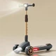 Детский складной самокат Scooter Lambo светящиеся колеса,платформасо световыми и звуковыми эффектами черный - изображение 3