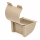 Держатель для туалетной бумаги пластиковый настенный с крышкой, закрытого типа, влагозащитный Бежевый - изображение 5